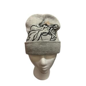 Disney Torrid The Little Mermaid Grey Skull Knit Beanie Hat Cap